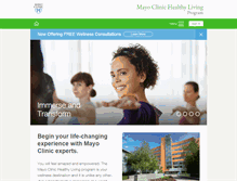 Tablet Screenshot of healthyliving.mayoclinic.org