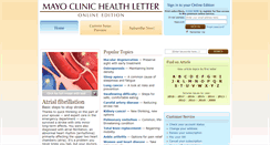 Desktop Screenshot of healthletter.mayoclinic.com