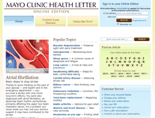 Tablet Screenshot of healthletter.mayoclinic.com