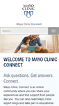 Mobile Screenshot of connect.mayoclinic.org